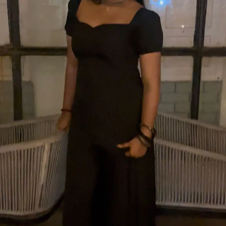 RUKIA FULL BLACK SET- SHORT KURTI WITH FLARED BUTTERFLY PANTS - Master