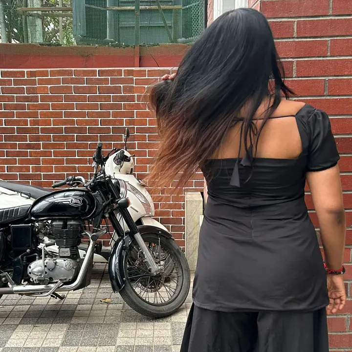 RUKIA FULL BLACK SET- SHORT KURTI WITH FLARED BUTTERFLY PANTS - Master