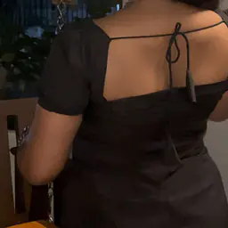 RUKIA FULL BLACK SET- SHORT KURTI WITH FLARED BUTTERFLY PANTS - Master