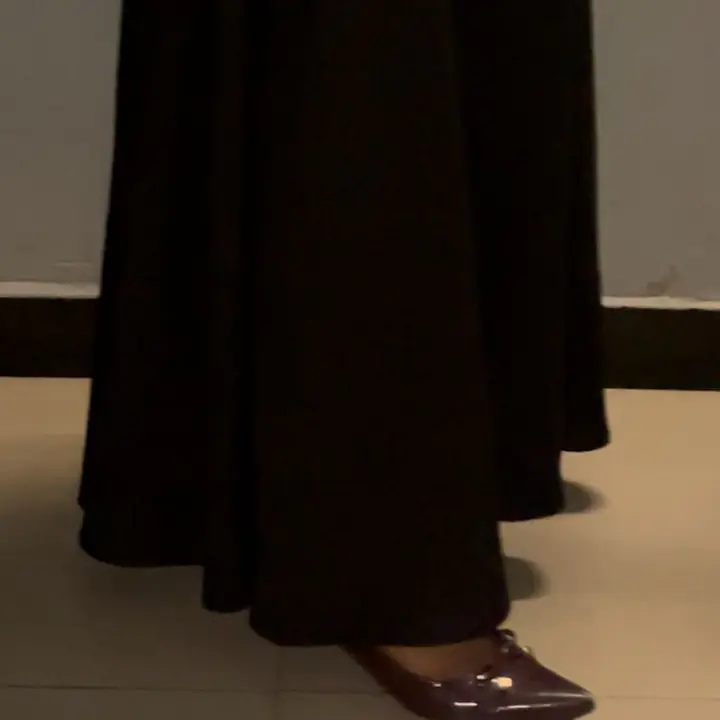 RUKIA FULL BLACK SET- SHORT KURTI WITH FLARED BUTTERFLY PANTS - Master