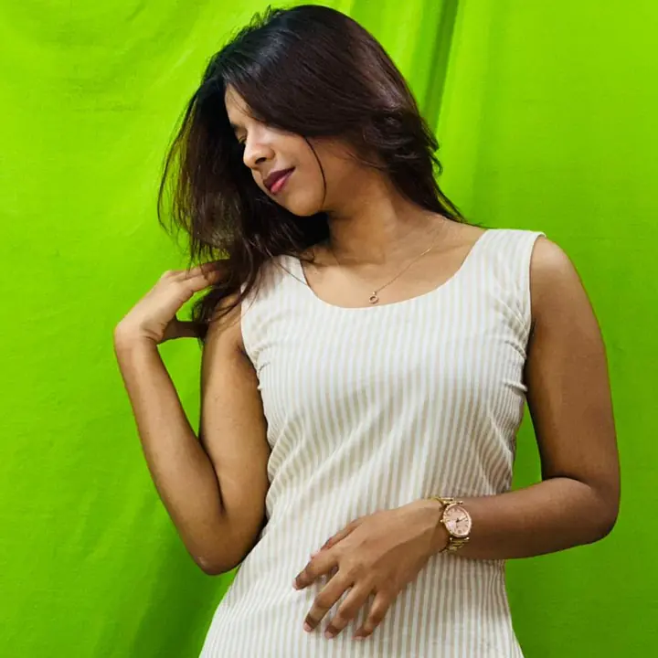 JESSIE STRIPE DRESS (BEIGE) - Master