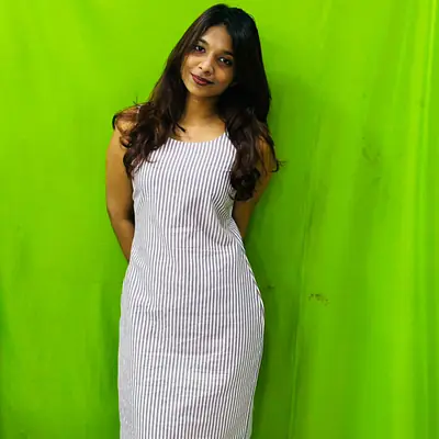 JESSIE STRIPE DRESS (Lavender) primary image