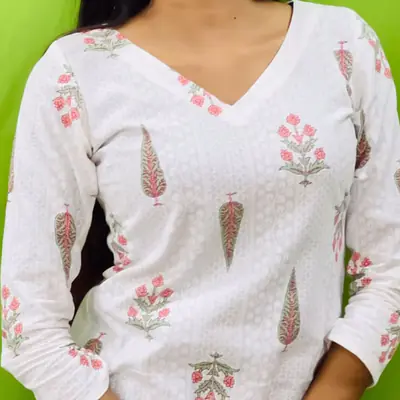 PARI FLORAL KURTI secondary image
