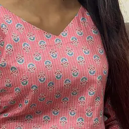 AAROHI FLORAL KURTI (PINK) - Master