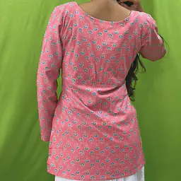 AAROHI FLORAL KURTI (PINK) - Master