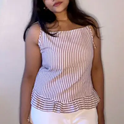 ZAYA STRIPES TOP (LAVENDER) primary image