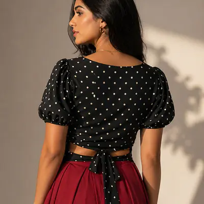 EMILY POLKA DOT TOP secondary image