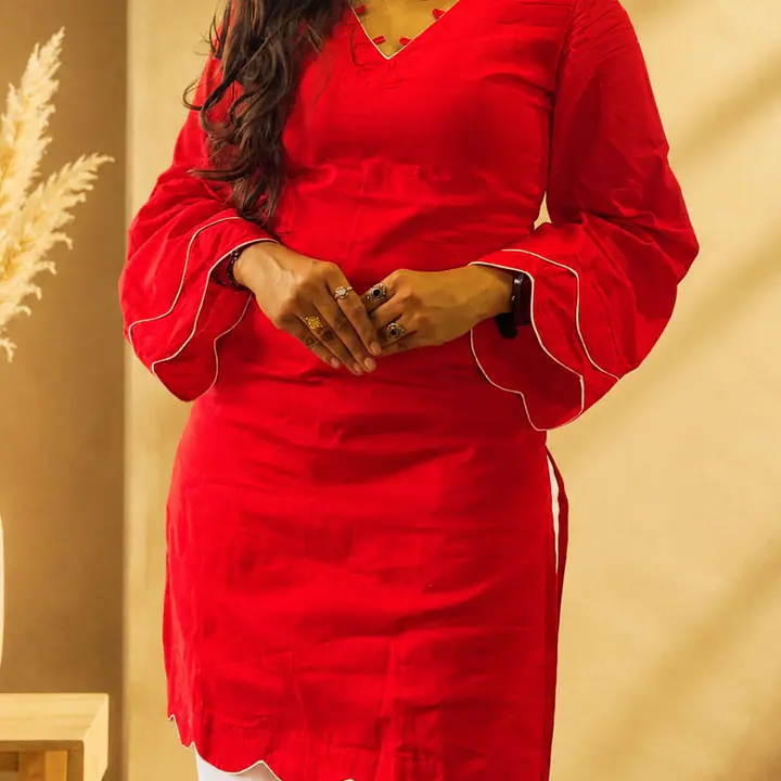 EVARA RED KURTI - Master
