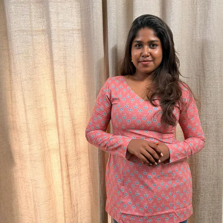 AAROHI FLORAL KURTI (PINK) - Master
