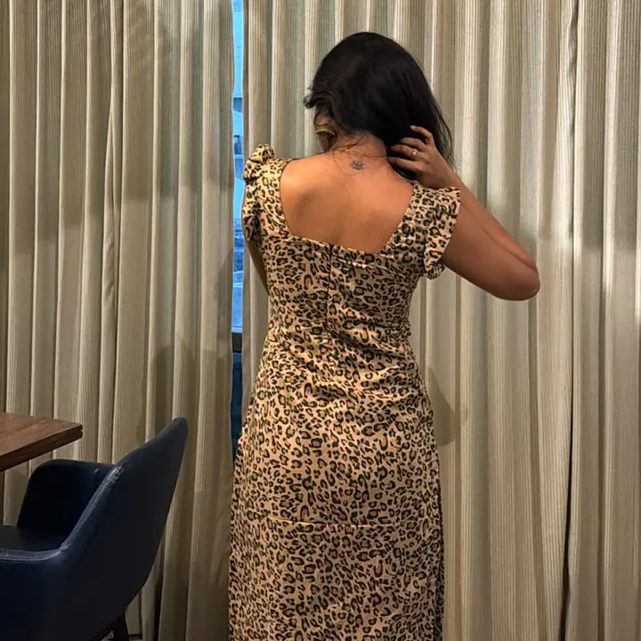 LARA LEOPARD LACE KURTI - Master