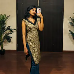 LARA LEOPARD LACE KURTI - Master