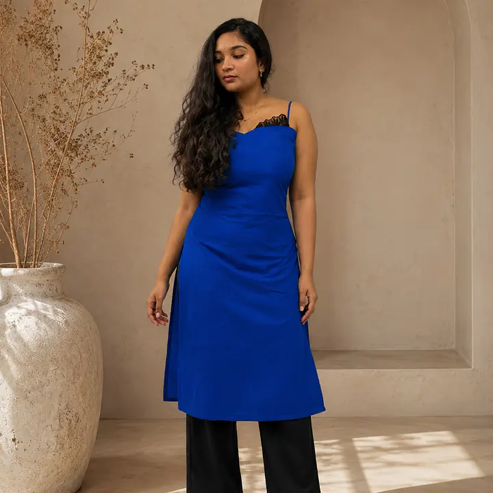 SARAH LACE KURTI- SLEEVELESS - Master