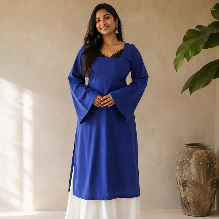 SARAH LACE KURTI- FULL SLEEVES - Master
