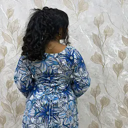 NEELA ALAI FLORAL KURTI- FULL SLEEVE - Master