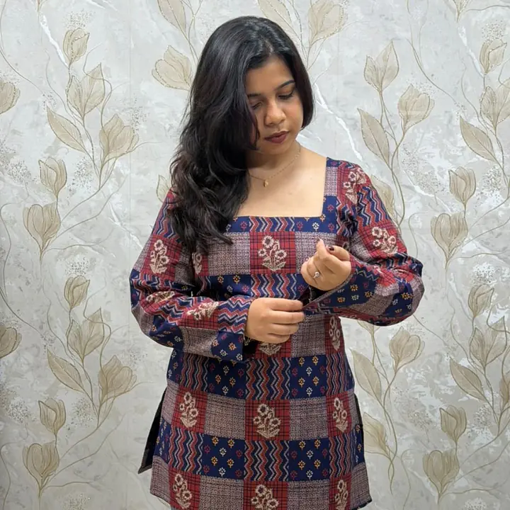 VEENA CORSET BACK KURTI - BLUE - Master