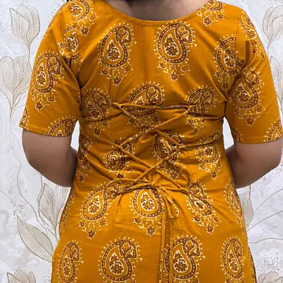 MADHURA LONG KURTI- YELLOW secondary image