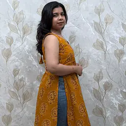 TANYA SIDE SLIT KURTI - YELLOW - Master