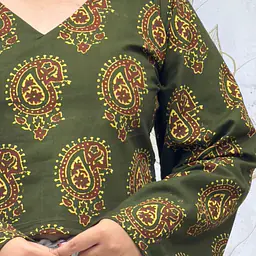 MAANYA BELL SLEEVE TOP- GREEN - Master