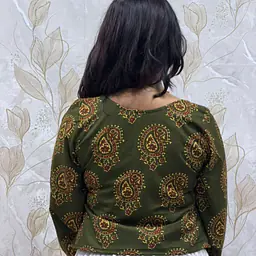 MAANYA BELL SLEEVE TOP- GREEN - Master