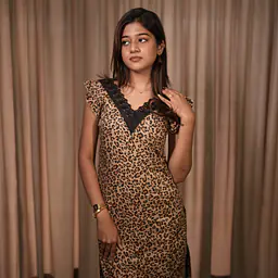 LARA LEOPARD LACE KURTI - Master