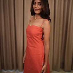 Kiara - RED SPAGHETTI STRAP KURTI - Master