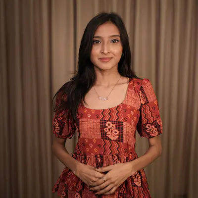 LEELA TOP- RED primary image
