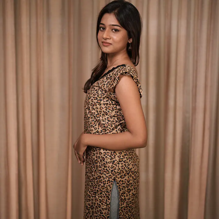 LARA LEOPARD LACE KURTI - Master
