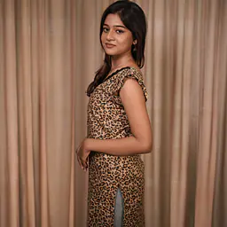 LARA LEOPARD LACE KURTI - Master