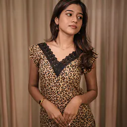LARA LEOPARD LACE KURTI - Master