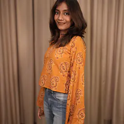 MAANYA BELL SLEEVE TOP- YELLOW - Master
