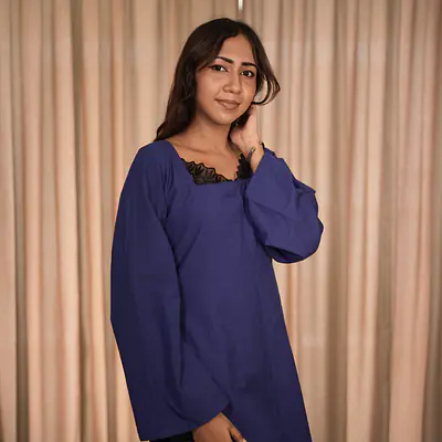 SARAH LACE KURTI- FULL SLEEVES secondary image