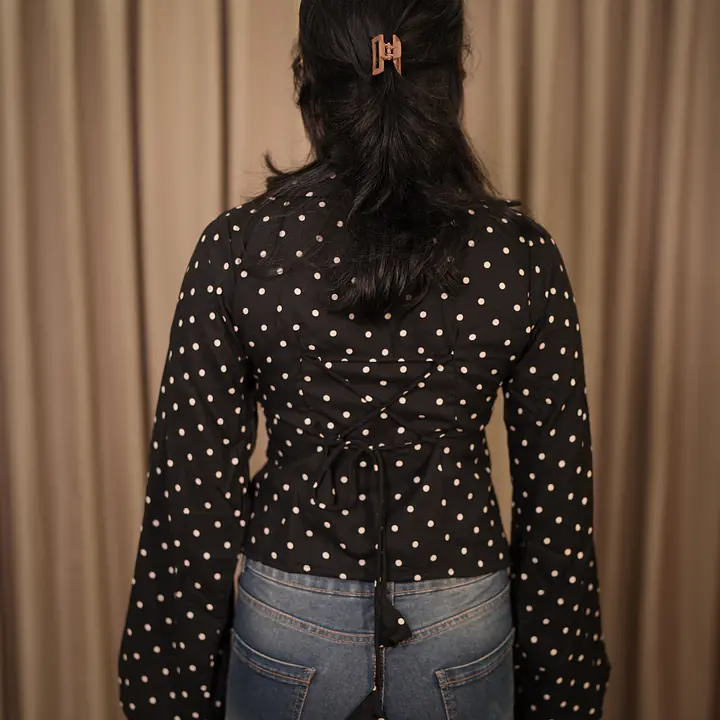 EMILY POLKA SHIRT-BELL SLEEVE - Master