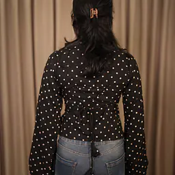 EMILY POLKA SHIRT-BELL SLEEVE - Master