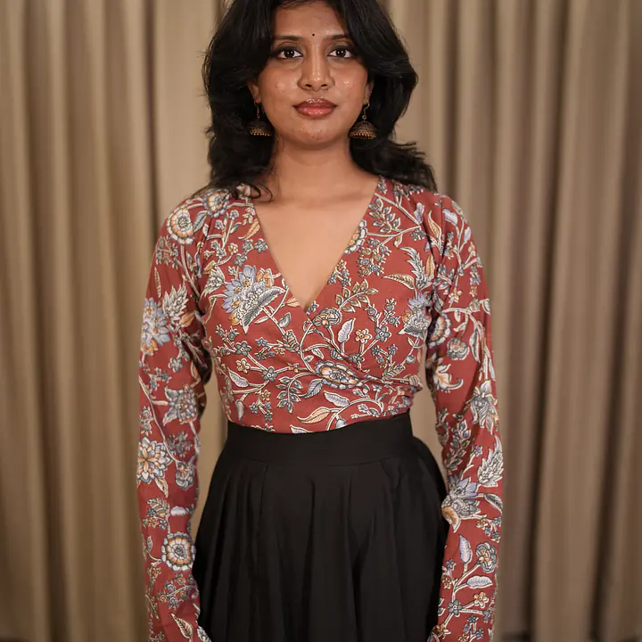 TERRACOTTA WRAP TOP-RUSTIC RED - Master