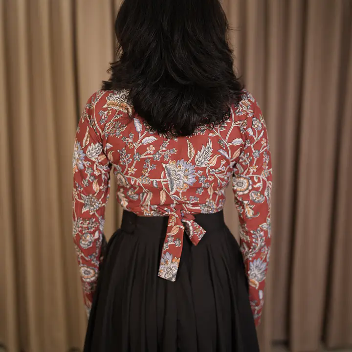 TERRACOTTA WRAP TOP-RUSTIC RED - Master