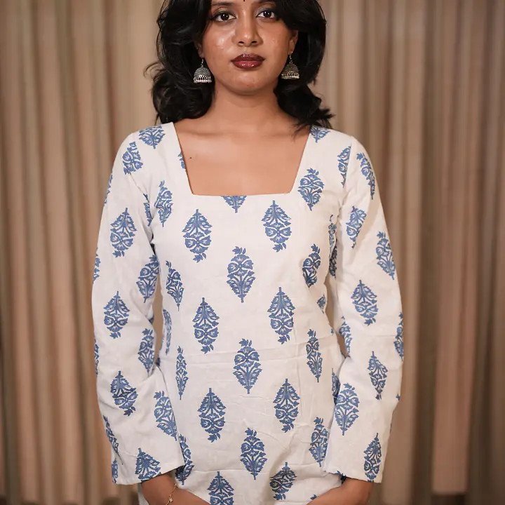 NEEL BELL SLEEVE KURTI - Master