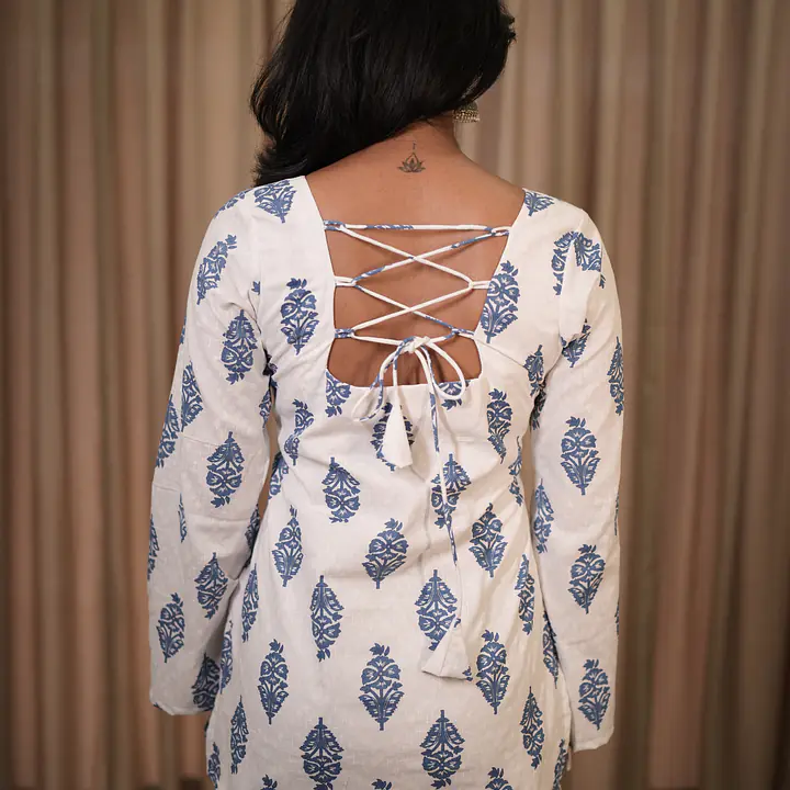 NEEL BELL SLEEVE KURTI - Master