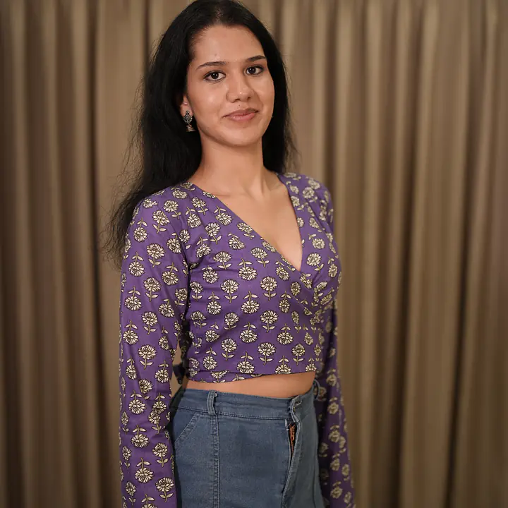 RUMI WRAP TOP-PURPLE - Master