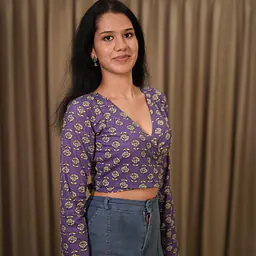 RUMI WRAP TOP-PURPLE - Master
