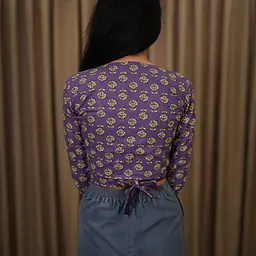 RUMI WRAP TOP-PURPLE - Master