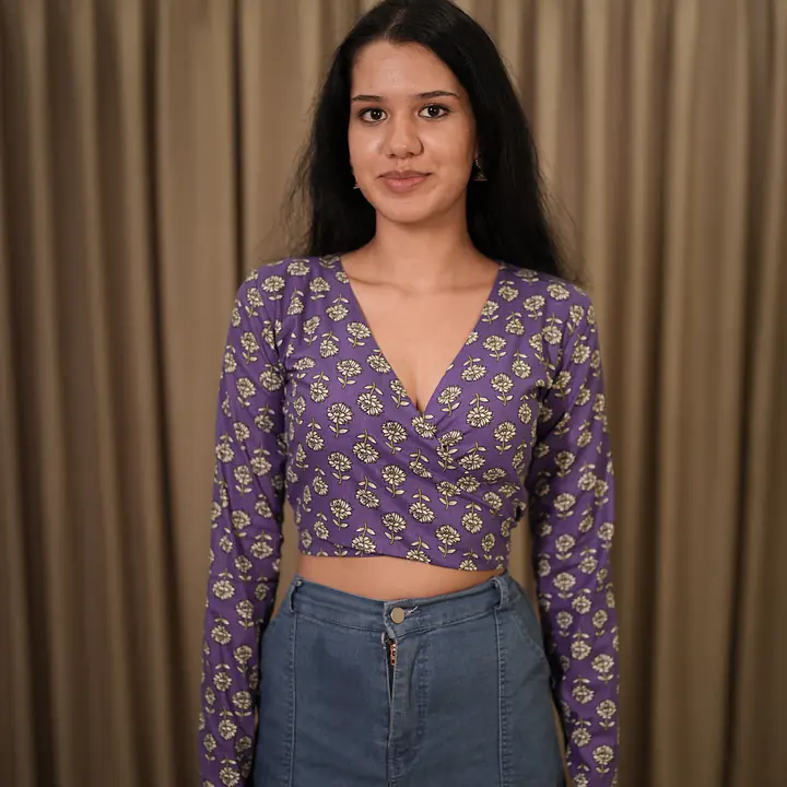 RUMI WRAP TOP-PURPLE - Master