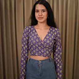 RUMI WRAP TOP-PURPLE - Master
