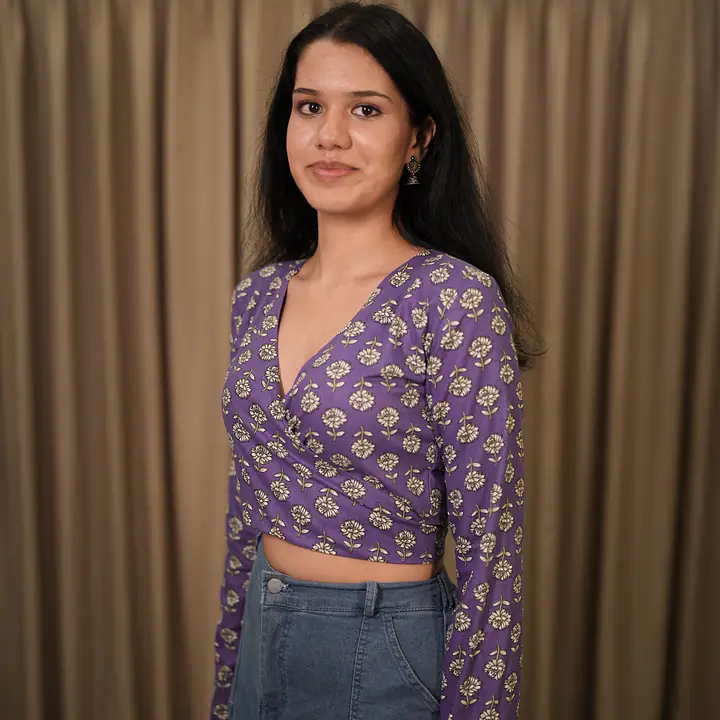 RUMI WRAP TOP-PURPLE - Master