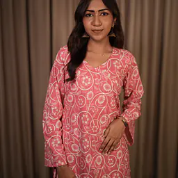 Raashi Pink Bell Sleeve Kurti - Master