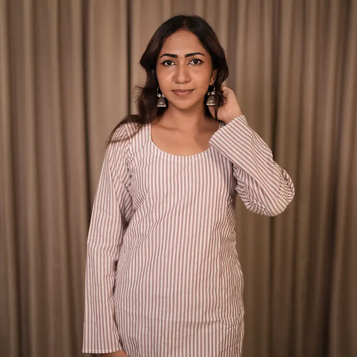 Zaya Stripes Kurti- Lavender - Master
