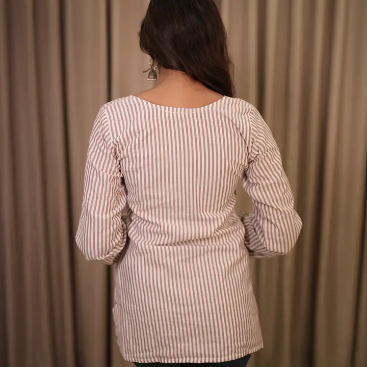 Zaya Stripes Kurti- Lavender - Master