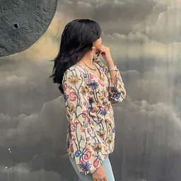 HINA - FLORAL SLEEVED KURTI - Master