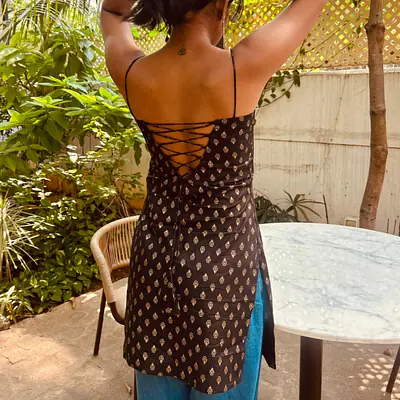 KIARA - SPAGHETTI STRAP KURTI secondary image